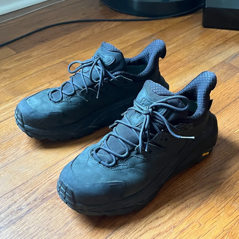 Hoka One One Kaha 2 Low GTX Gore-Tex Black Hiking Shoes Size US 10.5M